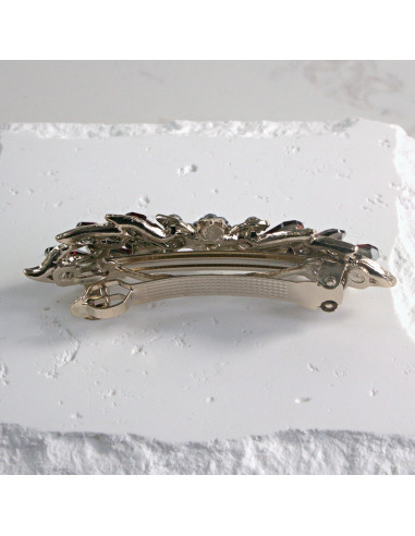 Klamra francuska kwiat z kryształkami Lolita...