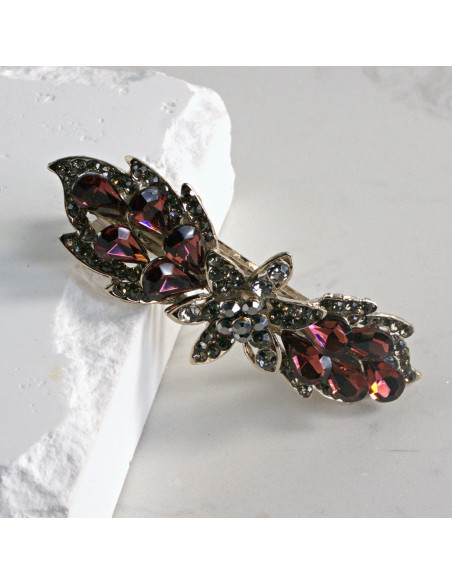 Klamra francuska kwiat z kryształkami Lolita akcesoria