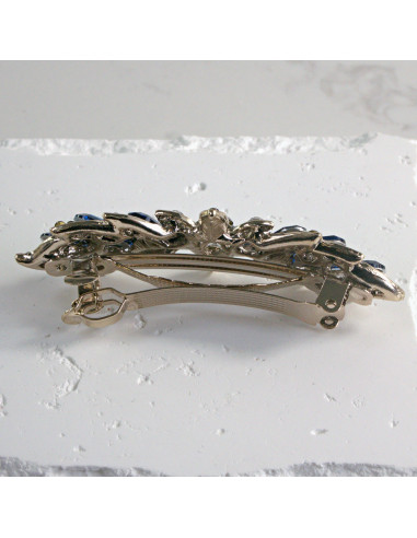 Klamra francuska kwiat z kryształkami Lolita...