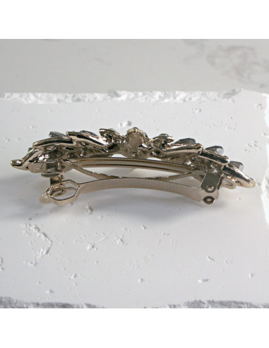 Klamra francuska kwiat z kryształkami Lolita...