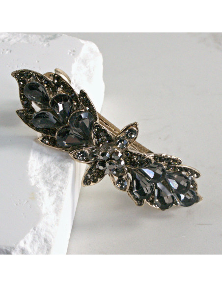 Klamra francuska kwiat z kryształkami Lolita akcesoria