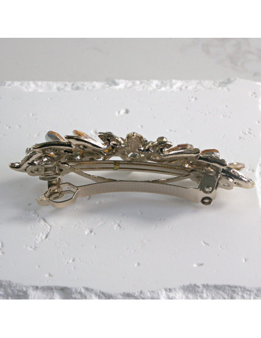 Klamra francuska kwiat z kryształkami Lolita...