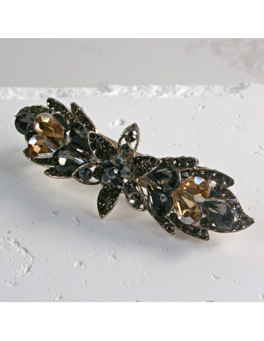 Klamra francuska kwiat z kryształkami Lolita...