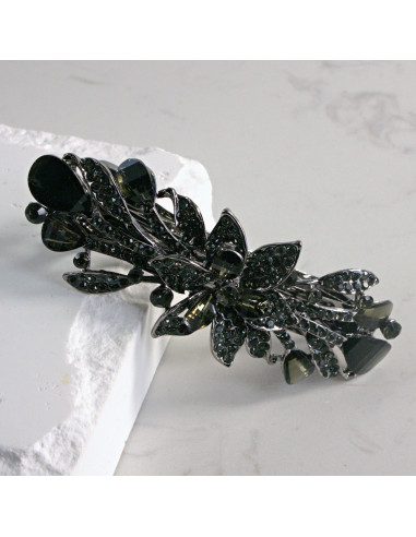 Klamra francuska kwiat z kryształkami Lolita...