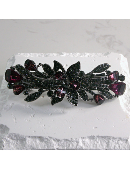 Klamra francuska kwiat z kryształkami Lolita akcesoria