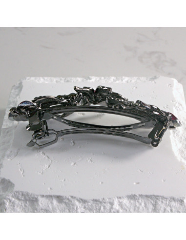 Klamra francuska kwiat z kryształkami Lolita...