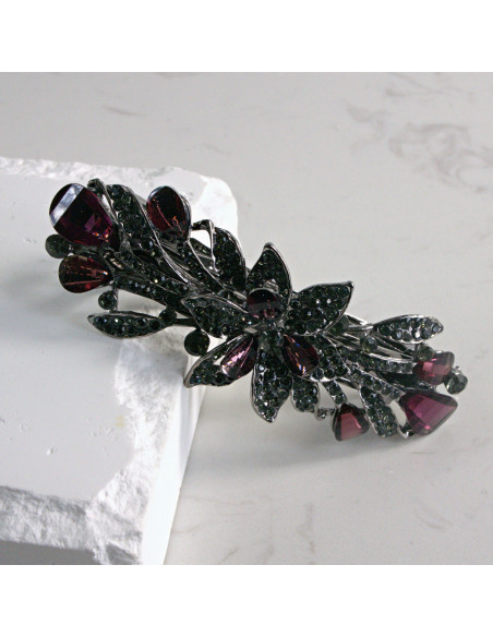 Klamra francuska kwiat z kryształkami Lolita akcesoria