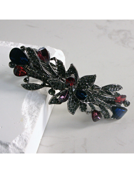 Klamra francuska kwiat z kryształkami Lolita akcesoria