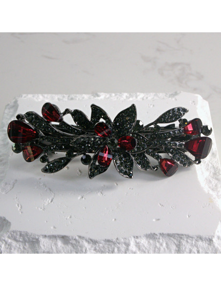 Klamra francuska kwiat z kryształkami Lolita akcesoria