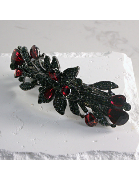 Klamra francuska kwiat z kryształkami Lolita akcesoria