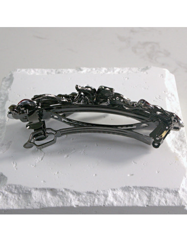 Klamra francuska kwiat z kryształkami Lolita...