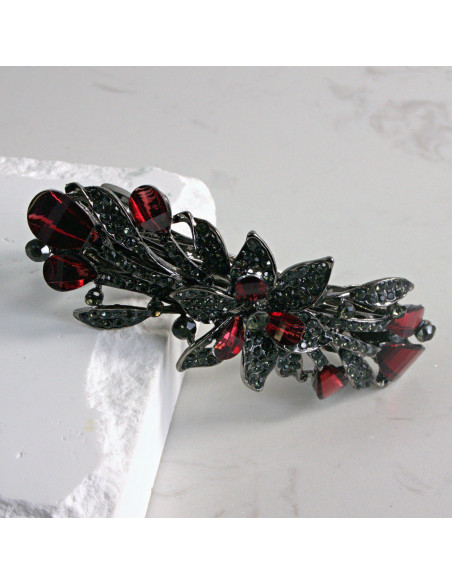 Klamra francuska kwiat z kryształkami Lolita akcesoria