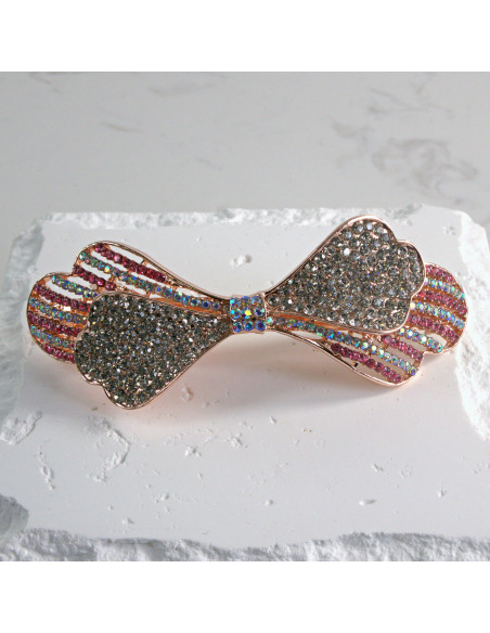 Klamra francuska kokarda z cyrkonia Lolita akcesoria