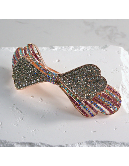 Klamra francuska kokarda z cyrkonia Lolita akcesoria