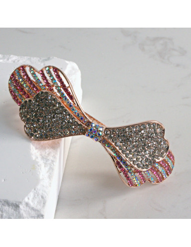 Klamra francuska kokarda z cyrkonia Lolita...