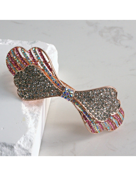 Klamra francuska kokarda z cyrkonia Lolita akcesoria