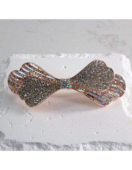 Klamra francuska kokarda z cyrkonia Lolita akcesoria