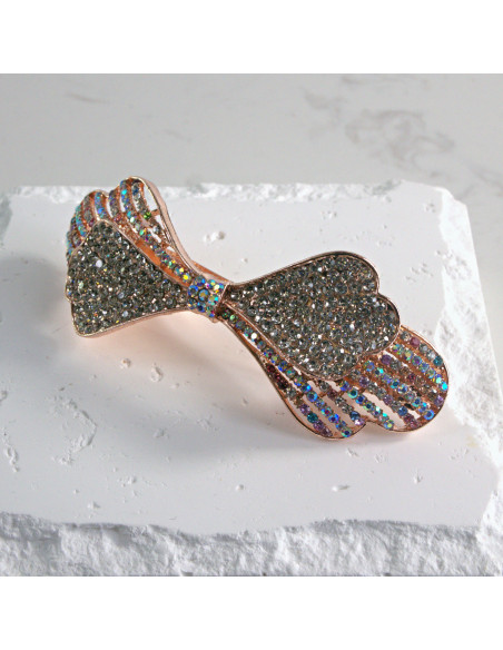 Klamra francuska kokarda z cyrkonia Lolita akcesoria