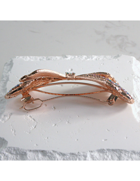 Klamra francuska kokarda z cyrkonia Lolita akcesoria