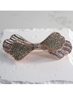 Klamra francuska kokarda z cyrkonia Lolita akcesoria