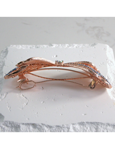 Klamra francuska kokarda z cyrkonia Lolita akcesoria