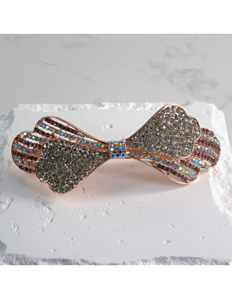 Klamra francuska kokarda z cyrkonia Lolita akcesoria