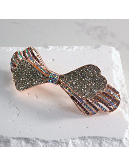 Klamra francuska kokarda z cyrkonia Lolita akcesoria
