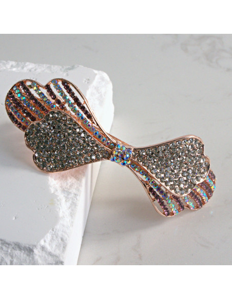 Klamra francuska kokarda z cyrkonia Lolita akcesoria