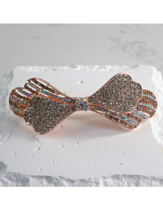 Klamra francuska kokarda z cyrkonia Lolita akcesoria
