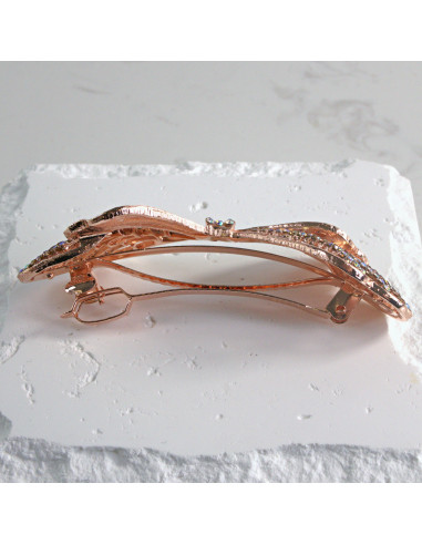 Klamra francuska kokarda z cyrkonia Lolita...