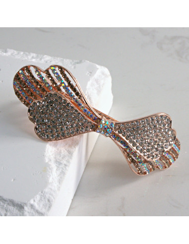 Klamra francuska kokarda z cyrkonia Lolita...