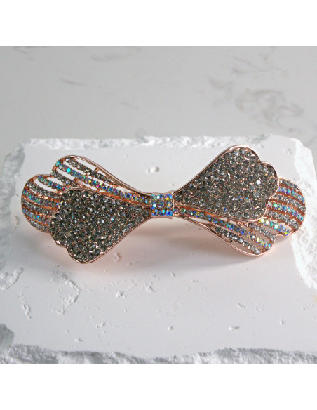 Klamra francuska kokarda z cyrkonia Lolita akcesoria
