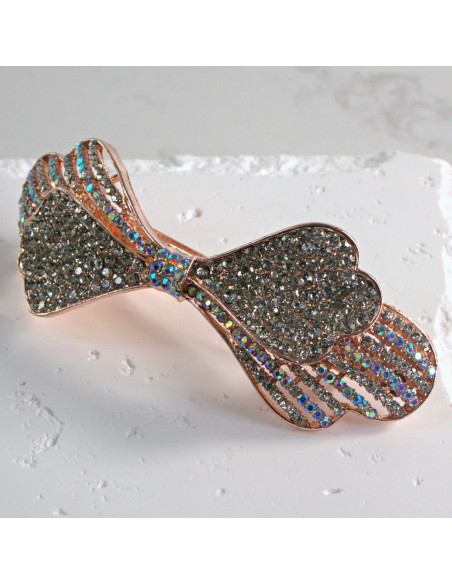 Klamra francuska kokarda z cyrkonia Lolita akcesoria