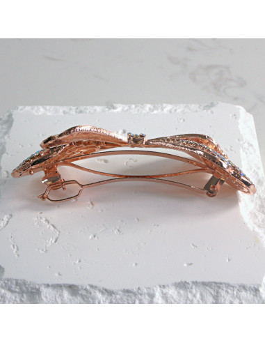 Klamra francuska kokarda z cyrkonia Lolita...