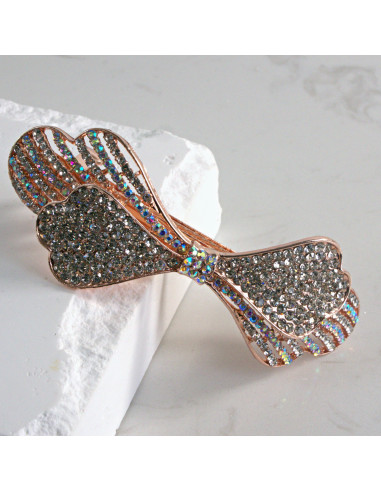 Klamra francuska kokarda z cyrkonia Lolita...