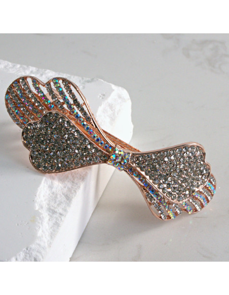 Klamra francuska kokarda z cyrkonia Lolita akcesoria