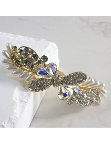 Klamra francuska niesymetryczna kokarda i...