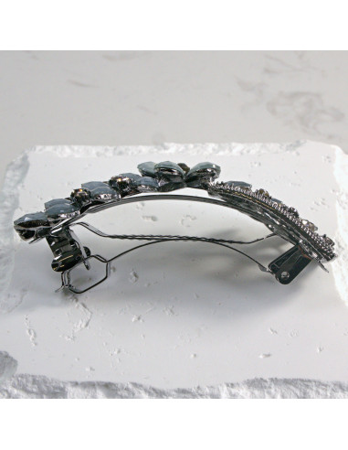 Klamra francuska kokarda z kwiatkami Lolita...