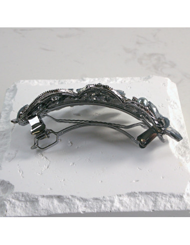 Klamra francuska kwiatki z perłą Lolita Akcesoria