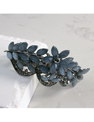 Klamra francuska kwiatki z perłą Lolita Akcesoria