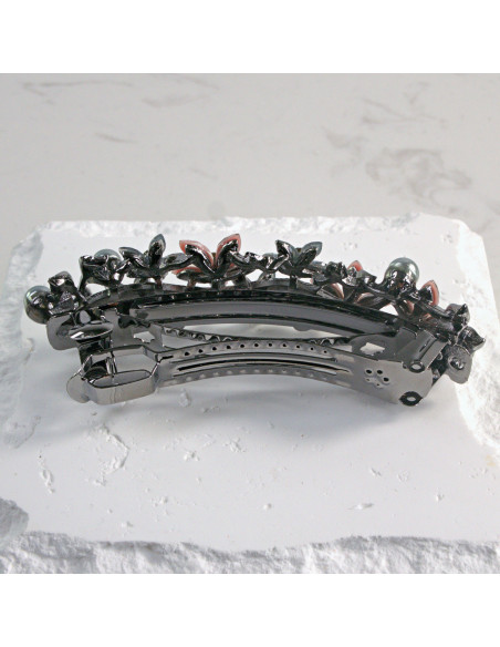 Klamra francuska małe kwiatki z perłą Lolita Akcesoria