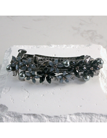 Klamra francuska małe kwiatki z perłą Lolita Akcesoria