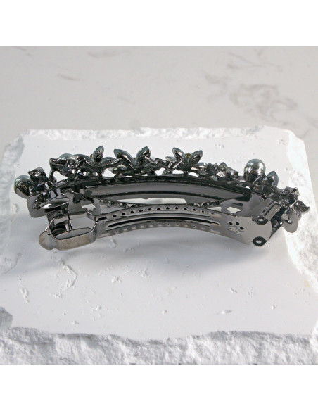 Klamra francuska małe kwiatki z perłą Lolita Akcesoria