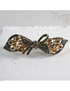 Klamra francuska kokarda z kryształkami Lolita Akcesoria