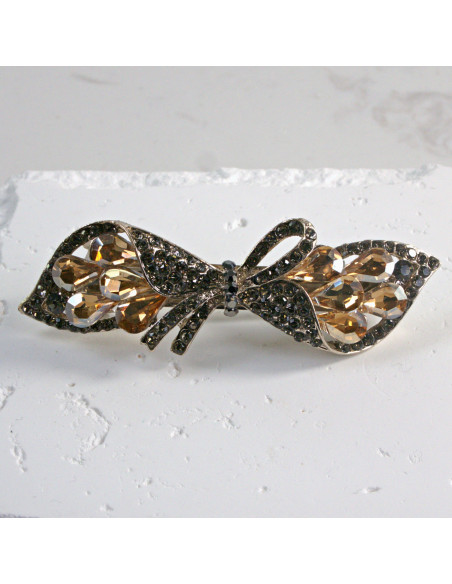 Klamra francuska kokarda z kryształkami Lolita Akcesoria