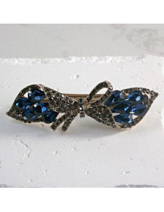 Klamra francuska kokarda z kryształkami Lolita Akcesoria