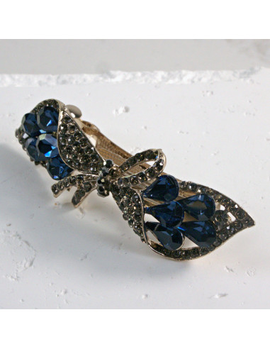 Klamra francuska kokarda z kryształkami Lolita...