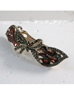 Klamra francuska kokarda z kryształkami Lolita Akcesoria 2