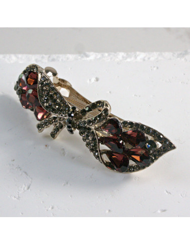 Klamra francuska kokarda z kryształkami Lolita...