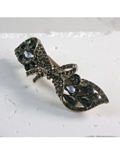 Klamra francuska kokarda z kryształkami Lolita Akcesoria 2